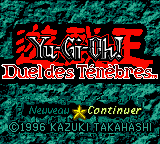 Yu-Gi-Oh! - Duel des Tenebres (France) Title Screen